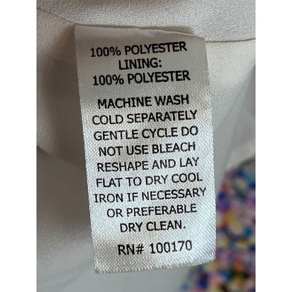 Adrienne Vittadini Top Women L Pink Tank Summer Office Feminine Retro 80s Artsy - Picture 8 of 10